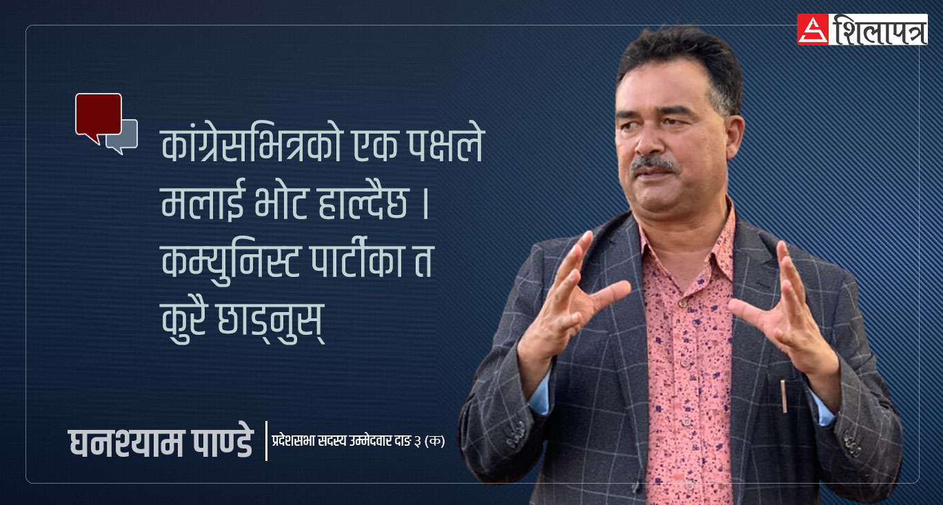 डिल्लीजी 'हुन्छ बहादुर' मात्रै हो, मैले त कामै गरेर देखाएको छु: घनश्याम पाण्डे (अन्तर्वार्ता)