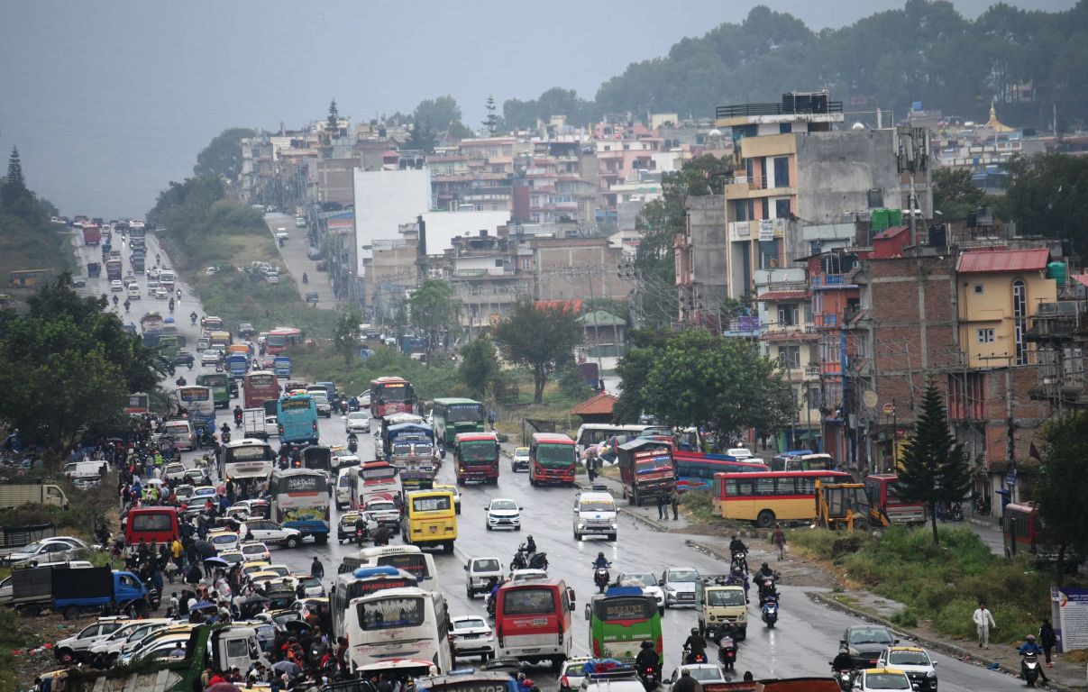 कात्तिके झरीमा रूझेको काठमाडौं (तस्वीरहरू)