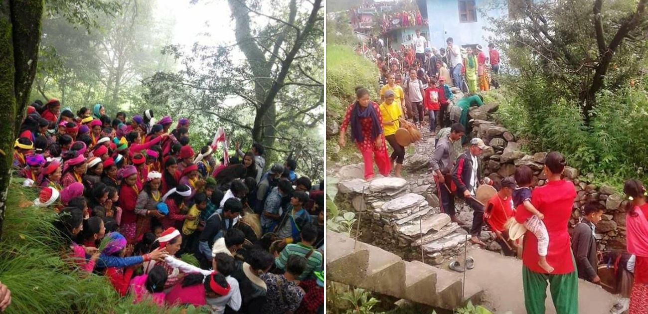 कोरोना महामारी बेवास्ता गर्दै मनाइँदै 'बिरिजात' मेला