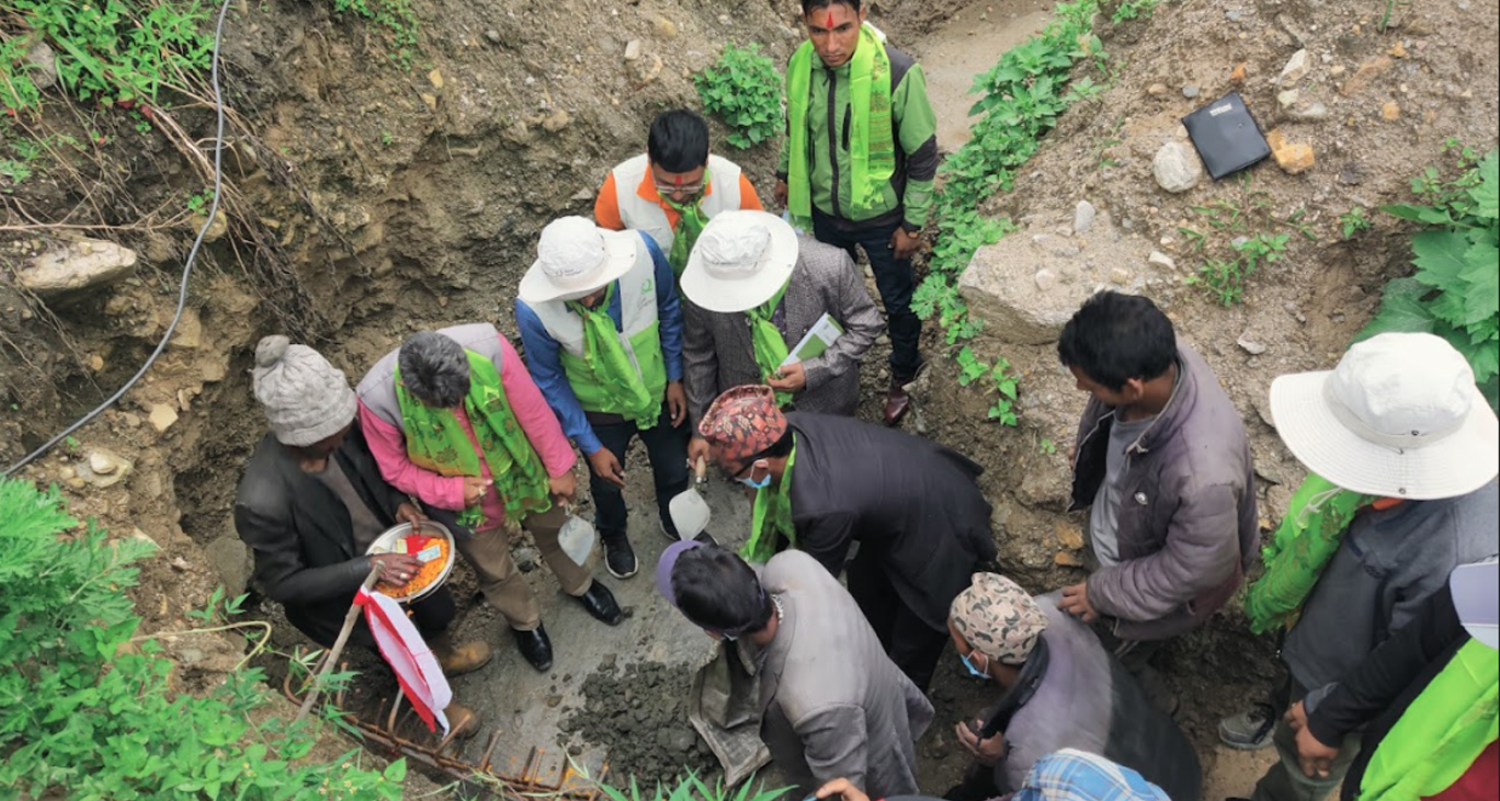 मुगुको बाम गाउँमा साढे ६६ लाख लागतमा बन्ने प्रसूति गृह भवनको शिलान्यास