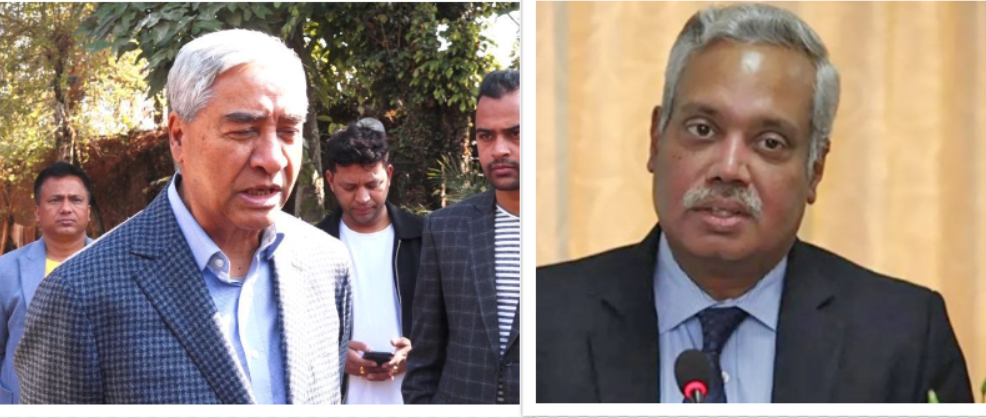 प्रधानमन्त्री देउवा र भारतीय राजदूत श्रीवास्तवबीच भेटवार्ता, के भयाे ...