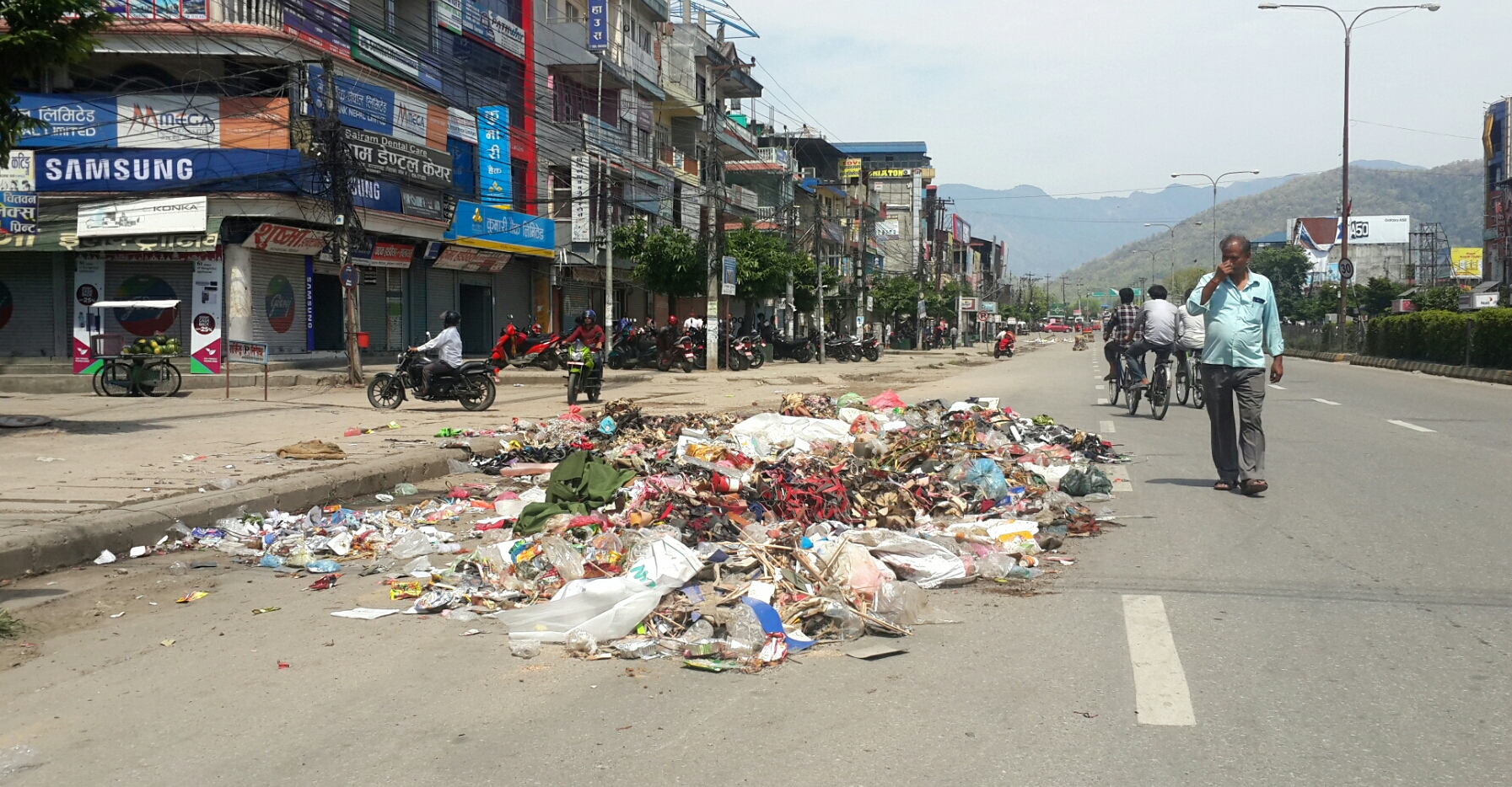 भरतपुर महानगरमा ४ दिनदेखि उठ्न सकेन फोहोर