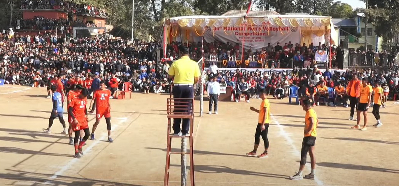 एपीएफलाई हराउँदै पुलिसले जित्यो ३४औँ राष्ट्रिय भलिबलको उपाधि