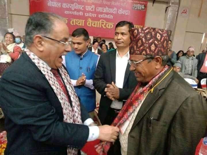 कांग्रेसबाट जाजरकाेट जिसस उपप्रमुख बनेकी आचार्य माओवादीमा प्रवेश