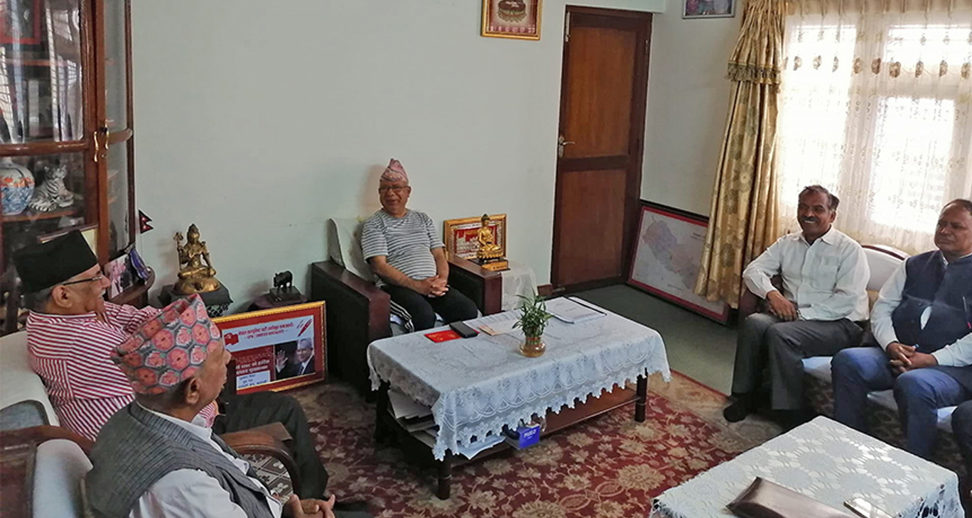 माधव र प्रचण्डसँग धर्मेन्द्र बास्तोला र हेमन्तप्रकाश वलीको भेट, के भयो कुरा ?