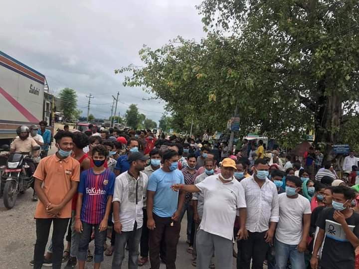 क्वारेन्टाइनमा बसेकी महिलाको करेन्ट लागेर मृत्यु, स्थानीयद्वारा प्रदर्शन