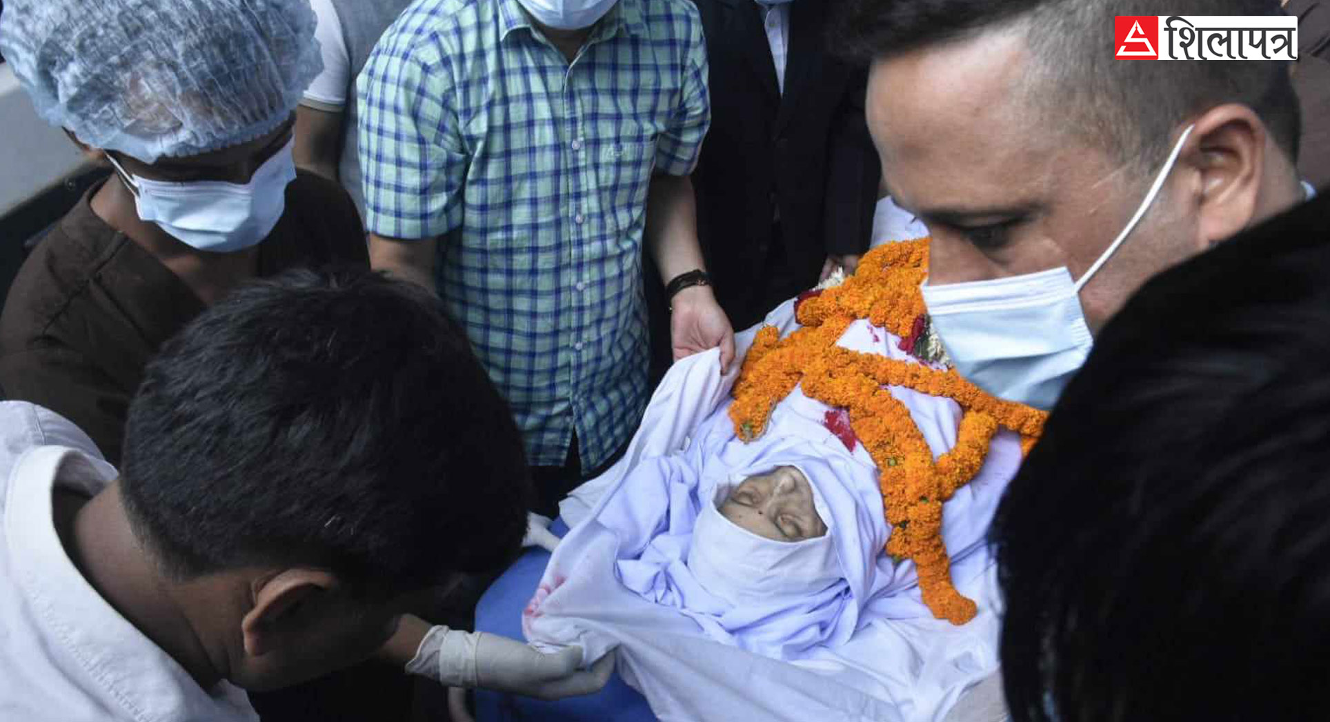 पेरिसडाँडा लगियाे सीता दाहालकाे पार्थिव शरीर