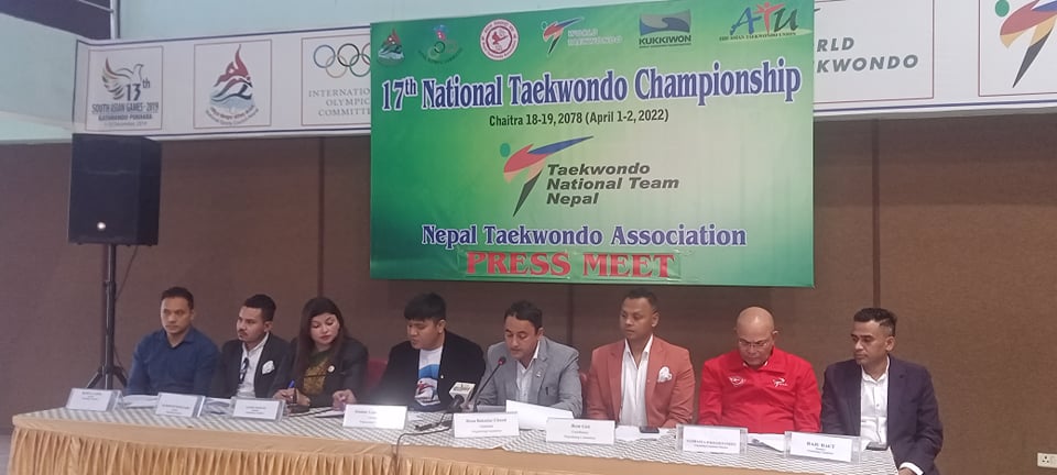 राष्ट्रिय तेक्वान्दो च्याम्पियनसिप चैत १८ र १९ मा हुने 